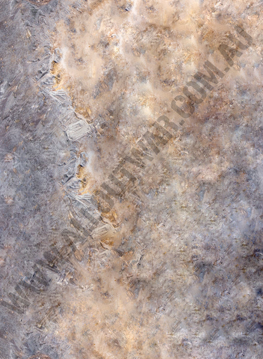 Battleground tabletop wargaming mat showing open terrain battlefield for Warhammer 40K and competitive strategy games