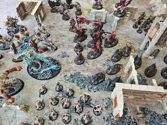 Oasis desert tabletop battle mat for Warhammer 40K and tabletop wargaming”
