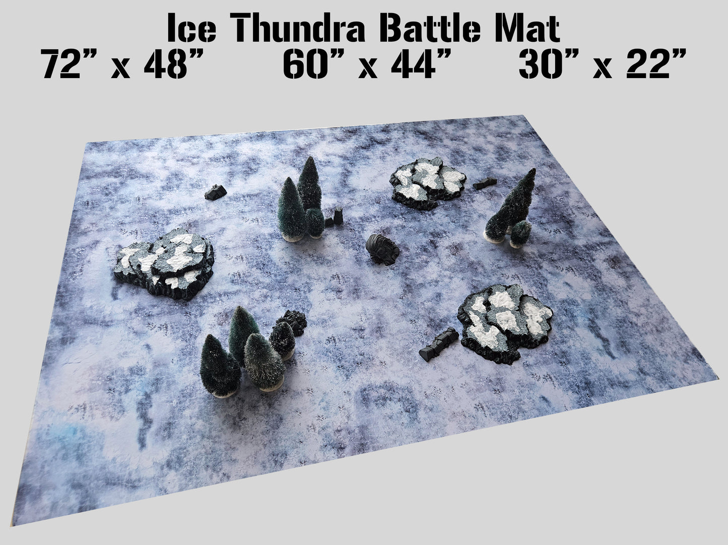 Ice Tundra battle mat 72"x48"