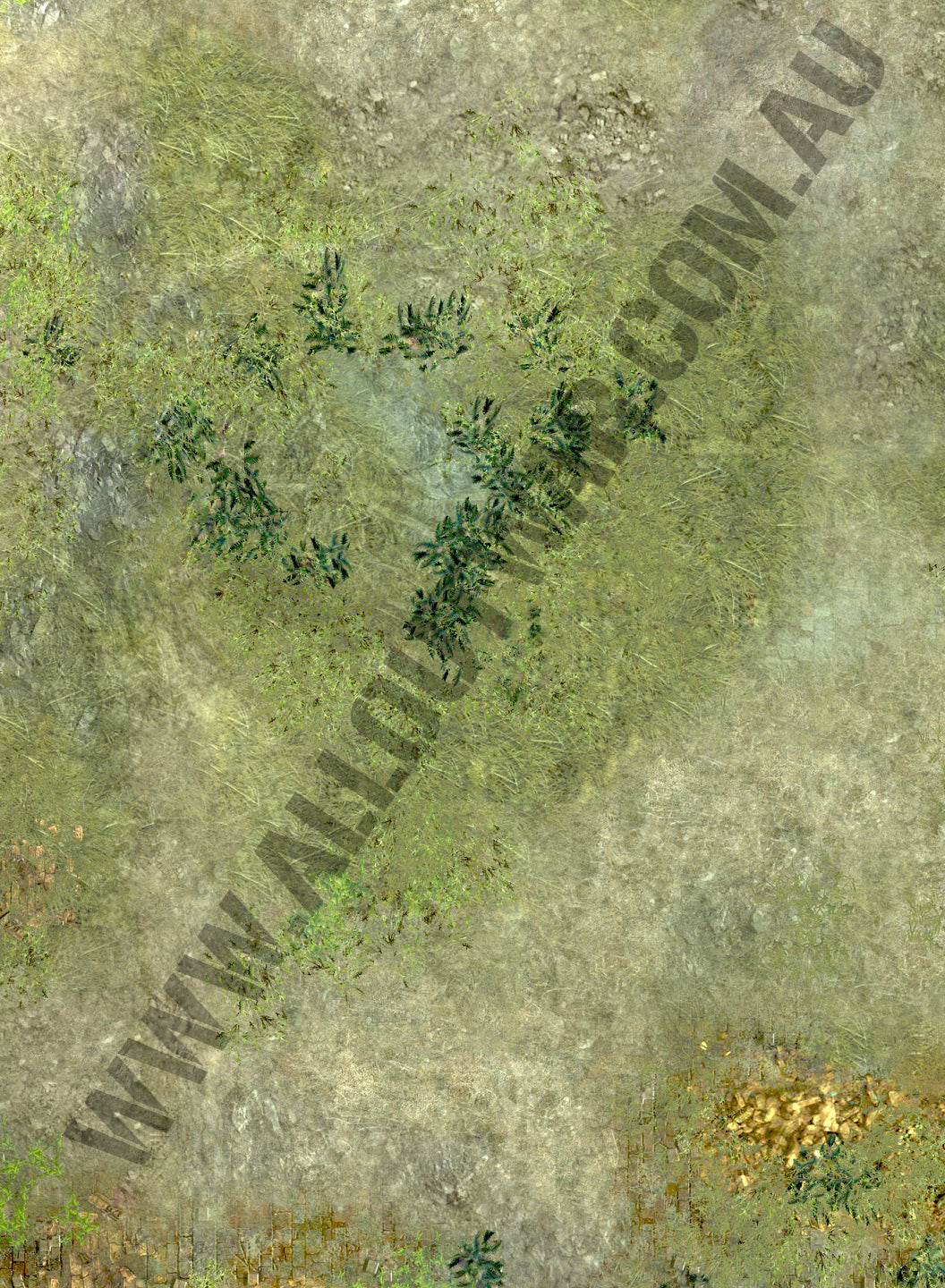 Oasis desert tabletop battle mat for Warhammer 40K and tabletop wargaming